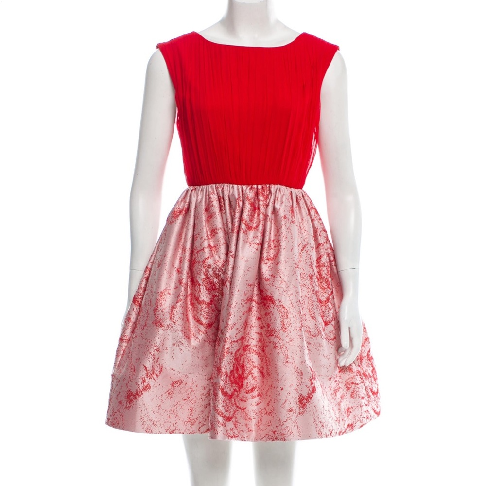 Alice + Olivia Silk A-Line Dress